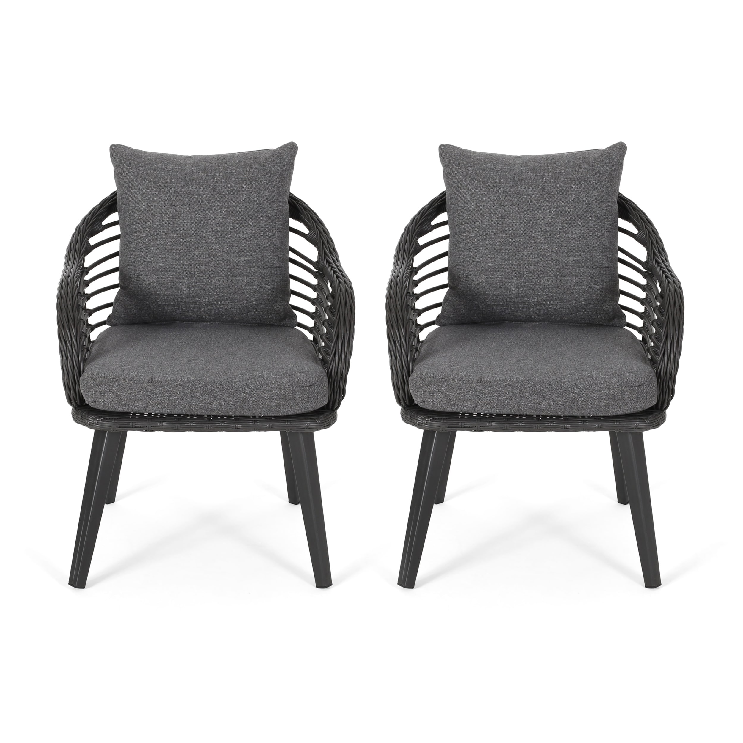 outdoor wicker club chairs with cushions