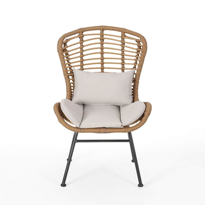 La Habra Boho 3-pc. Wicker Patio Chat Set by Christopher Knight Home