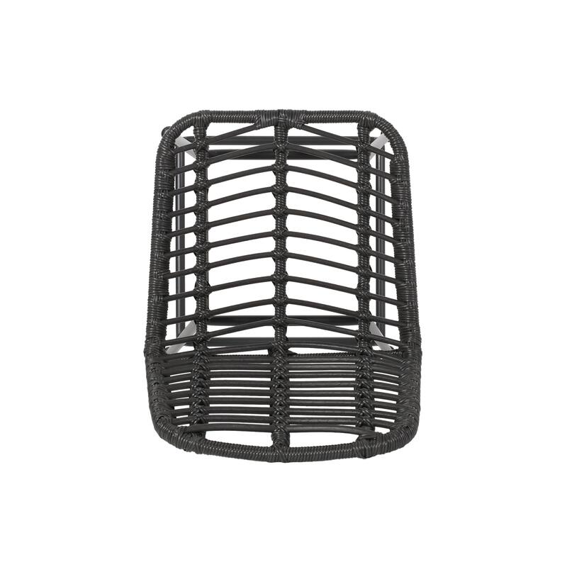 Sawtelle Outdoor Wicker Barstools (Set of 4) by Christopher Knight Home