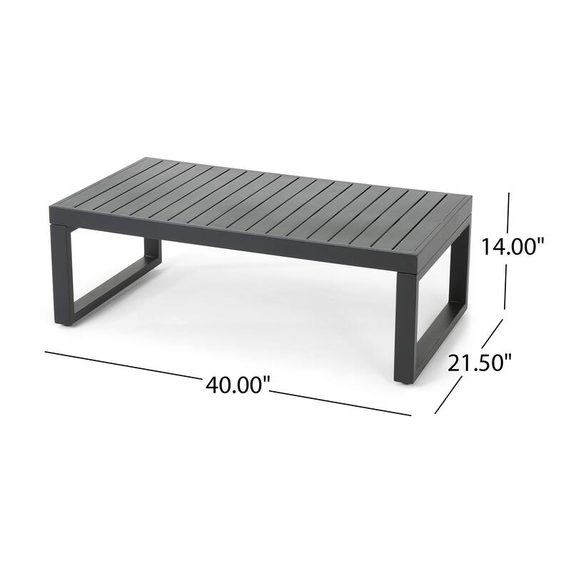 Navan Outdoor 9 Seater Aluminum Sectional Sofa Set with Mesh Chaise Lounges by Christopher Knight Home