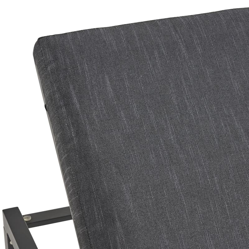 Navan Outdoor 9 Seater Aluminum Sectional Sofa Set with Mesh Chaise Lounges by Christopher Knight Home