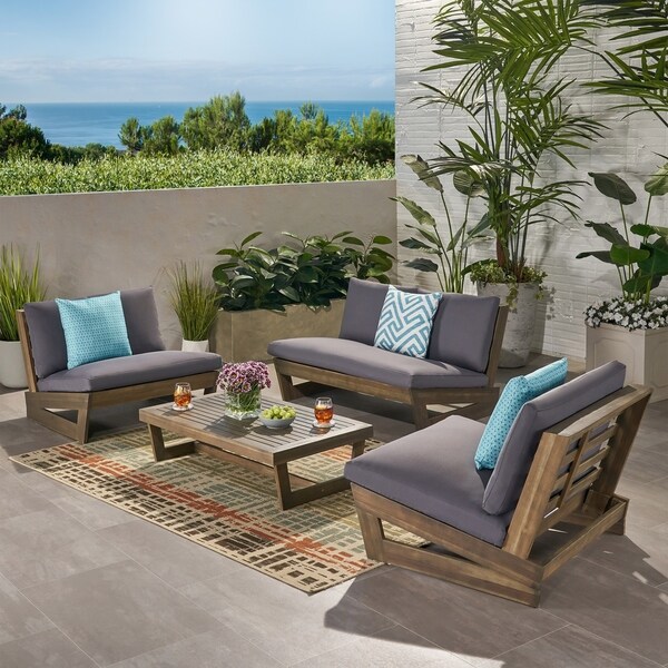 rattan cube garden furniture with parasol hole