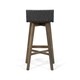 preview thumbnail 5 of 12, La Brea Outdoor Acacia Wood and Wicker Barstools (Set of 2) by Christopher Knight Home