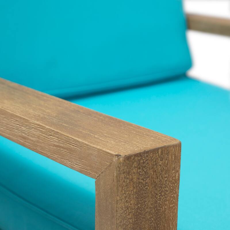 Santa Ana Outdoor Acacia Wood Club Chairs (Set of 2) by Christopher Knight Home