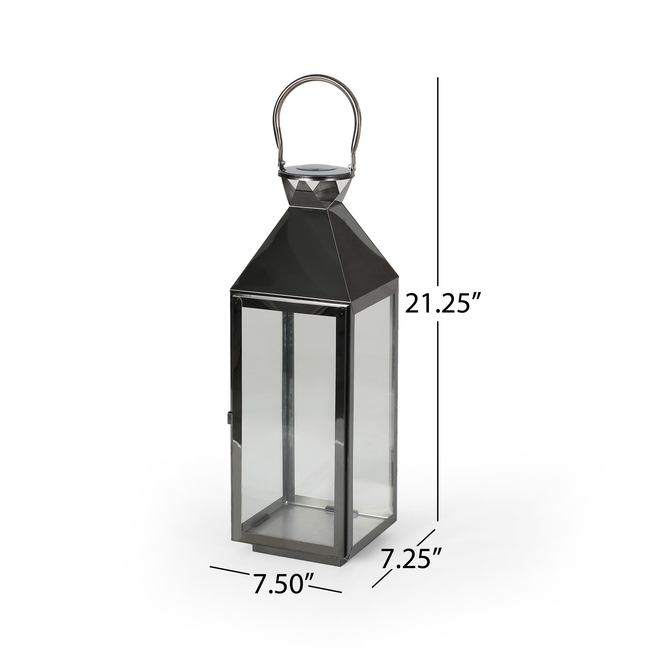 black modern lantern