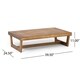 Sherwood Outdoor Acacia Wood Coffee Table by Christopher Knight Home - Thumbnail 10