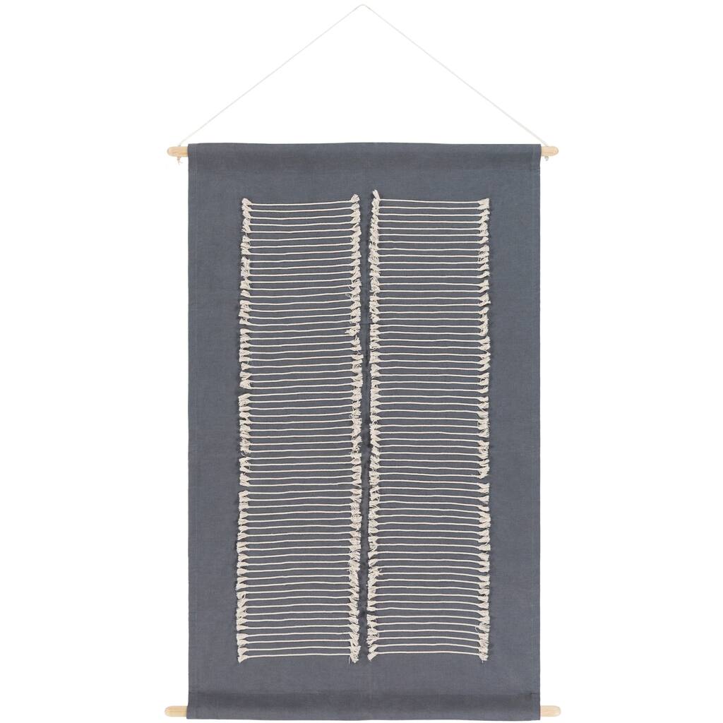 Livabliss Glover Hand-Embroidered Modern Tapestry - 24" x 36"