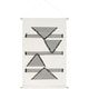 preview thumbnail 3 of 1, Artistic Weavers Xavier Hand-Embroidered Geometric 23" x 36" Tapestry - 24" x 36" White