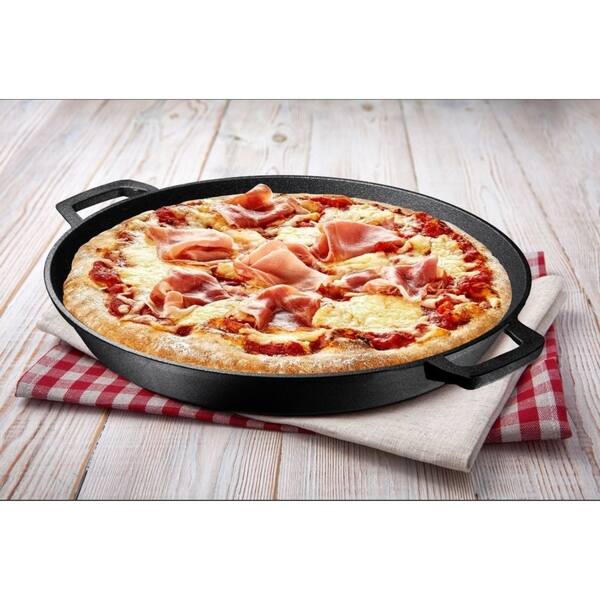 Shop 16 Inch Double Handled Cast Iron Skillet Pizza Pan Free