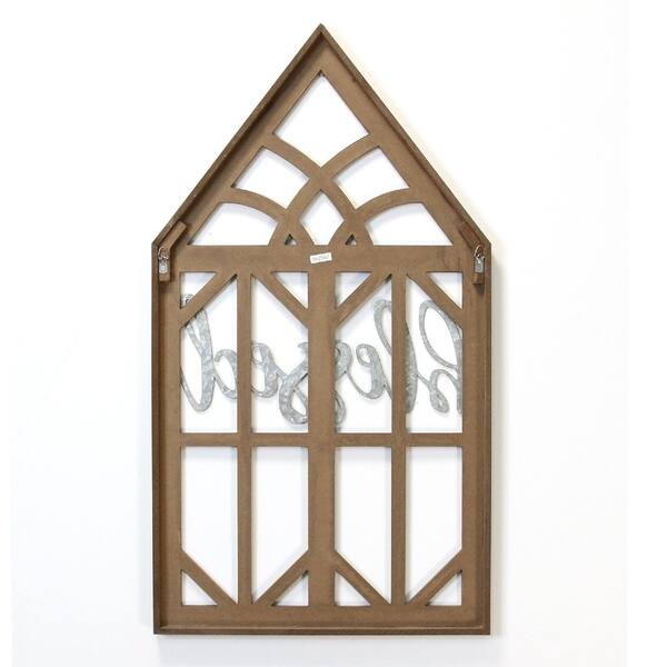 Shop Stratton Home Decor Blessed Laser Cut Wood Window Frame Wall