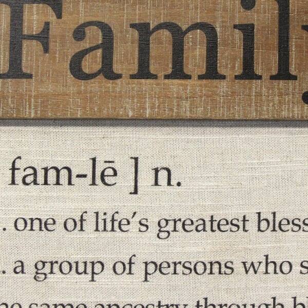 Shop Stratton Home Decor Family Definition Wall Decor On Sale