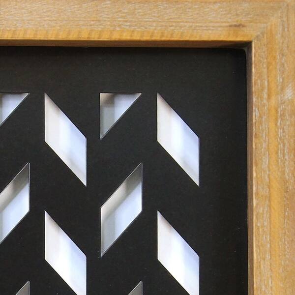 Shop Stratton Home Decor Modern Wood And Metal Laser Cut Set Wall