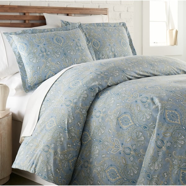 Shop Vilano Premium Ultra Soft Paisley Grace Duvet Cover And Sham