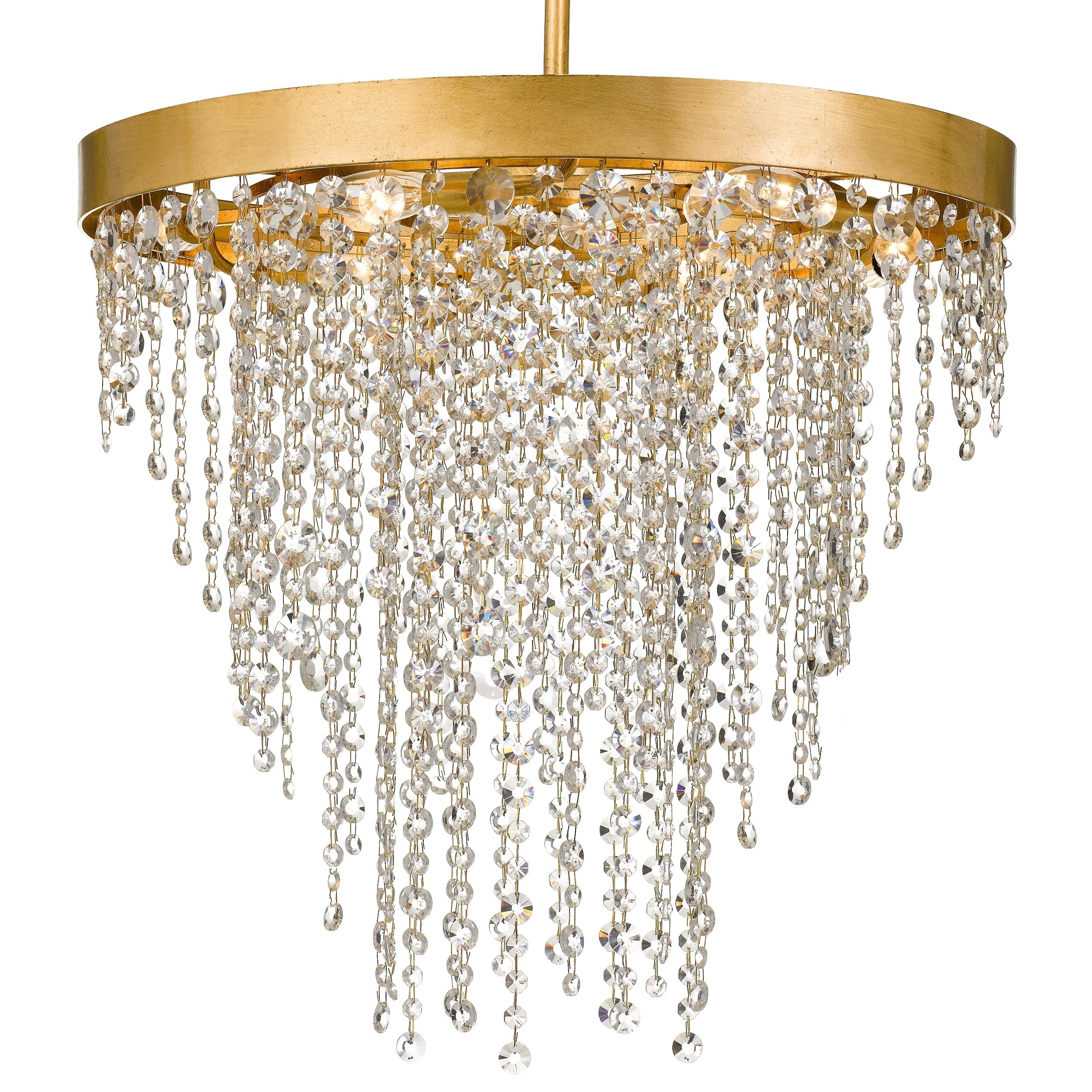 Winham 6-light Antique Gold/Crystal Chandelier - Chandeliers For Bedrooms by Overstock.com