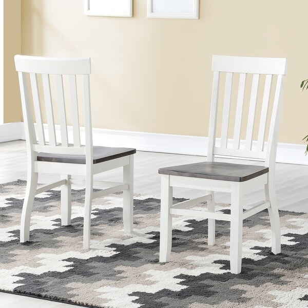 Shop Crestwood Two Tone Farmhouse Wood Side Chair By Greyson