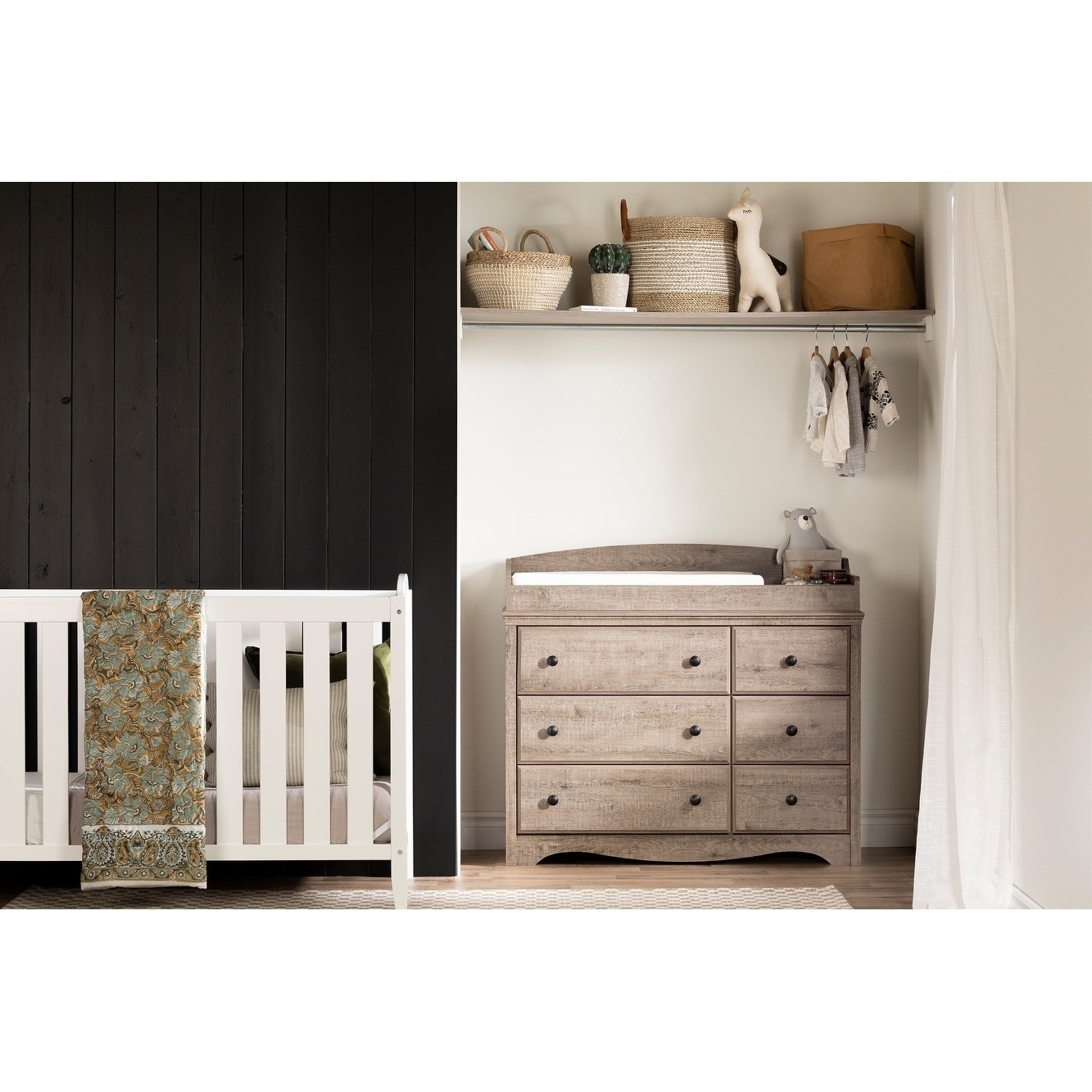 south shore angel changing table with drawers