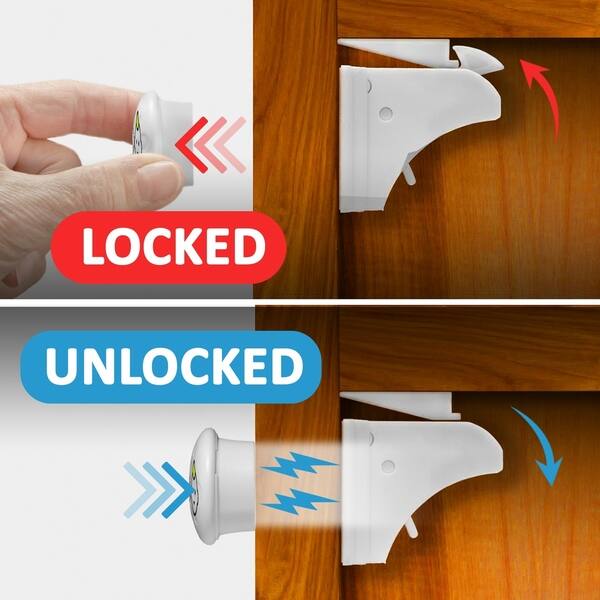 Shop Child Proof Cabinet Locks With New Install Tool Magnetic