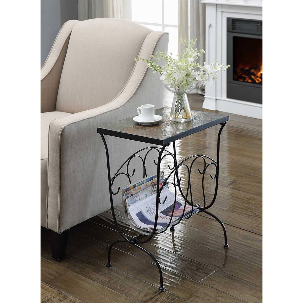 Slate Magazine End Table