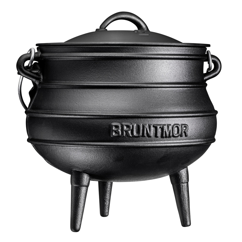 Bruntmor Black Enameled Dutch Oven Pot Set Of 2  Non Stick Cast Iron  Cocotte, Set of 2 - Jay C Food Stores