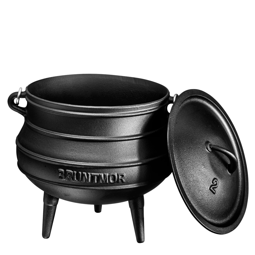 African Potjie Cauldron Pot - Cast Iron Pre-Seasoned Potjie African Pot -  Bed Bath & Beyond - 28424753