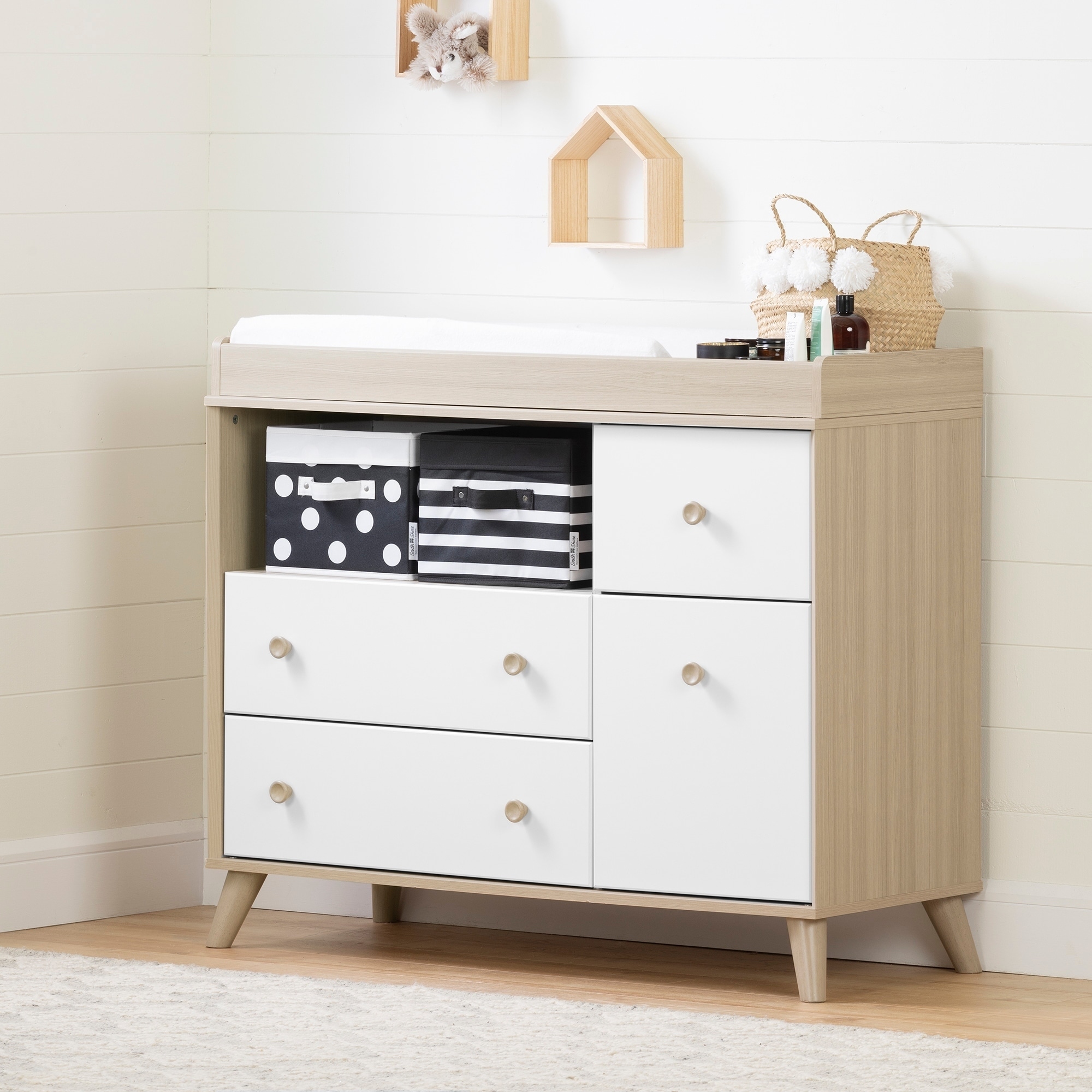 Shop South Shore Yodi Changing Table With Drawers Free Shipping