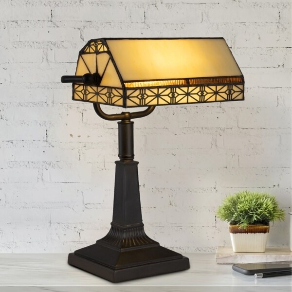 tiffany banker lamp