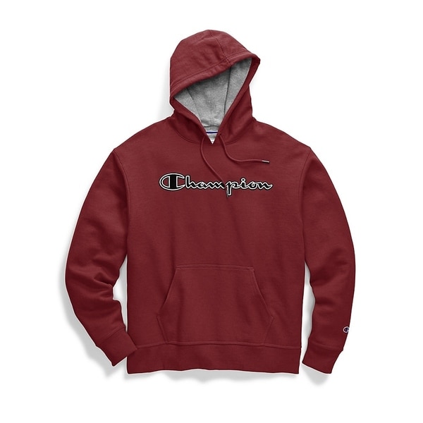 mens red champion hoodie