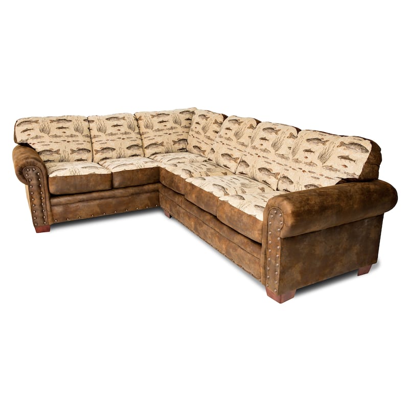 American Furniture Classics Model 8506-70K Angler's Cove Two Piece Sectional Sofa