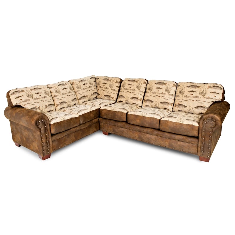 American Furniture Classics Model 8506-70K Angler's Cove Two Piece Sectional Sofa