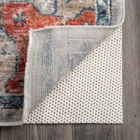 Pro Space 4 ft. x 6 ft. Rectangle White Gird Non-Slip Grip Rug Pad 0.1 Thick