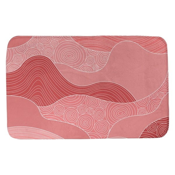 Classic Hand Drawn Waves Bath Mat - Bed Bath & Beyond - 28425196