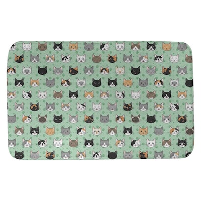 Kitty Cat Pattern Bath Mat