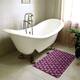 Argyle Skulls Pattern Bath Mat