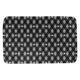 Argyle Skulls Pattern Bath Mat - 21 x 34 - Black
