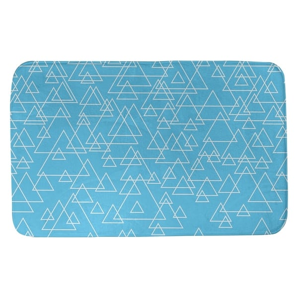 Scattered Triangles Bath Mat Overstock 28425229