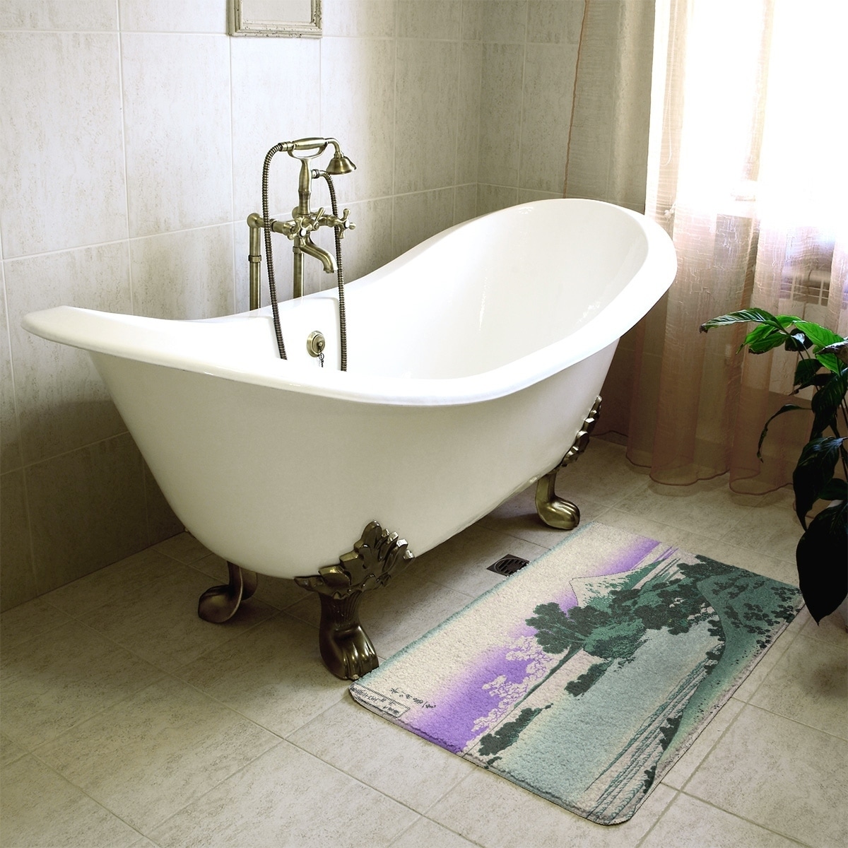 Shop Hokusai Shichiri Beach In Sagami Province Bath Mat Overstock 28425993