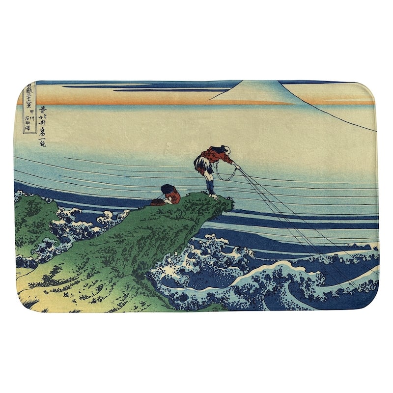 Hokusai Kajikazawa in Kai Province Bath Mat - Bed Bath & Beyond - 28425994