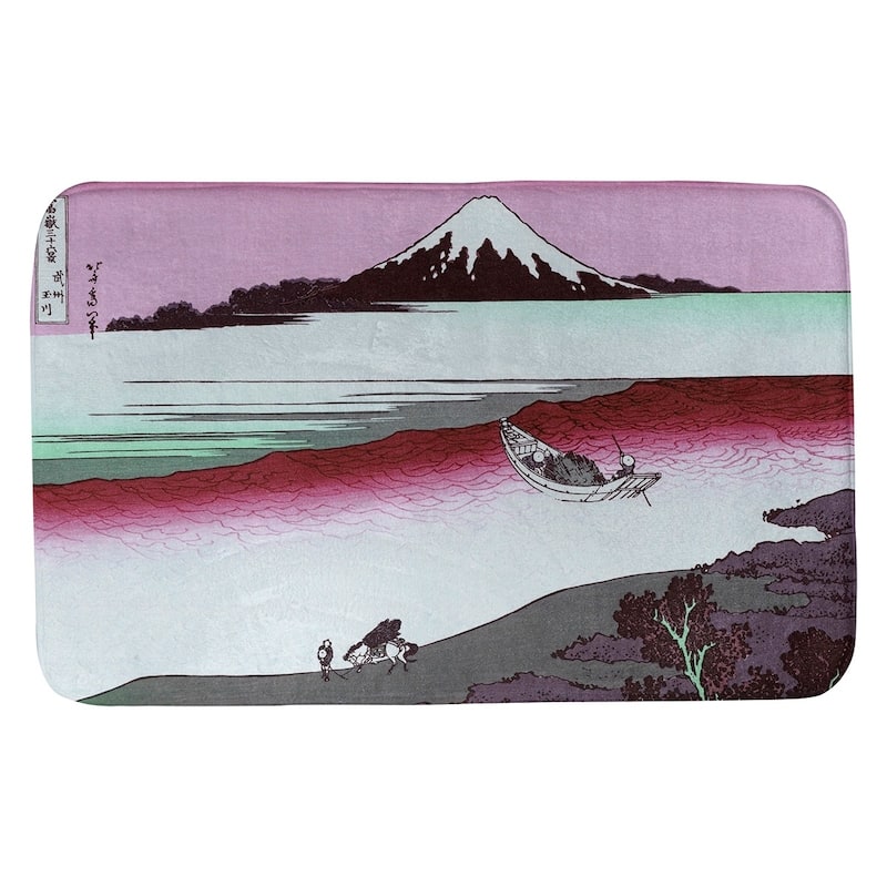 Hokusai Tama River in Musashi Province Bath Mat - Bed Bath & Beyond ...