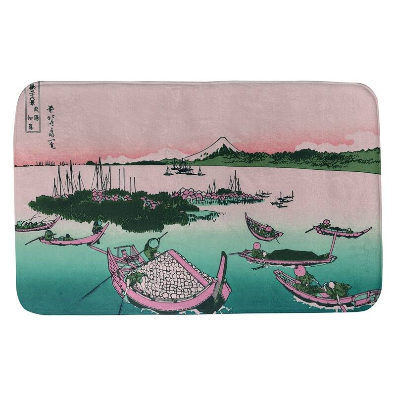 Hokusai Tsukuda Island In Musashi Province Bath Mat - Bed Bath & Beyond 