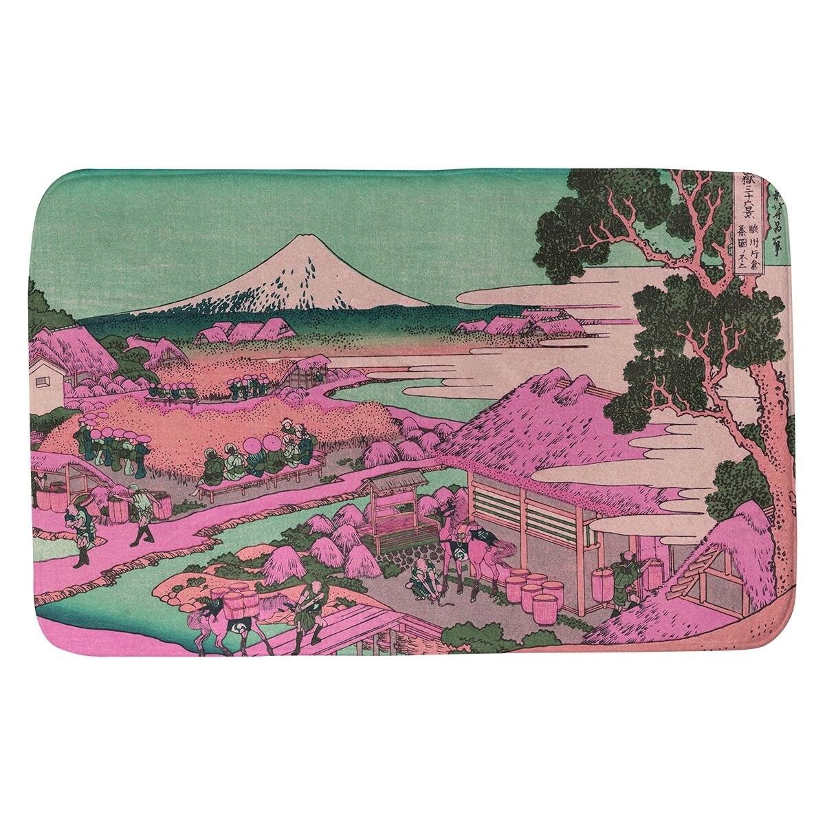 Hokusai The Tea Plantation of Katakura Bath Mat - Bed Bath & Beyond ...