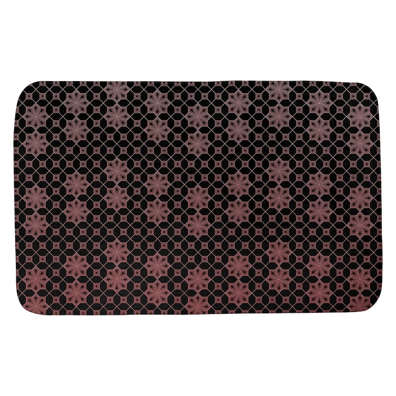 Ombre Lattice Bath Mat - 21 x 34 - Red