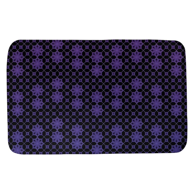 Ombre Lattice Bath Mat - 17 x 24 - Blue & Purple