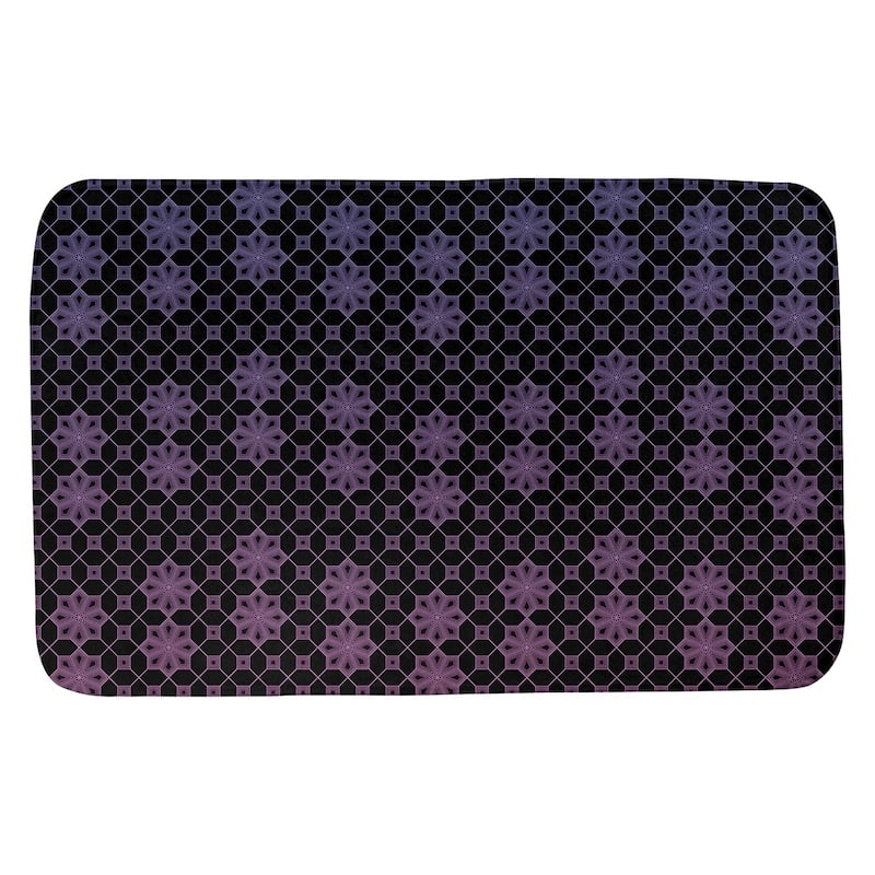 Ombre Lattice Bath Mat - 21 x 34 - Blue & Pink