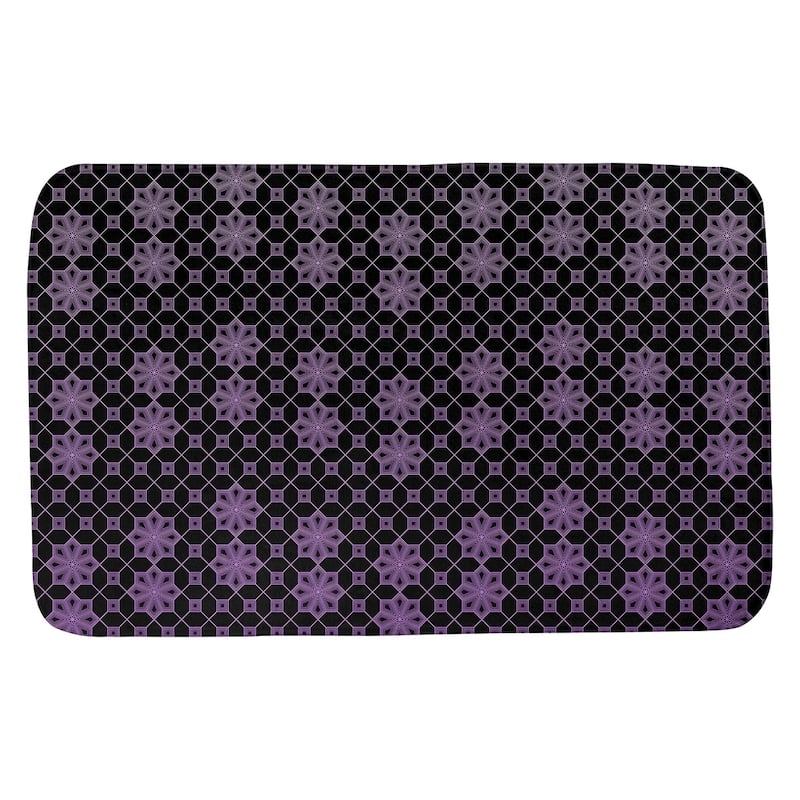 Ombre Lattice Bath Mat - 17 x 24 - Purple