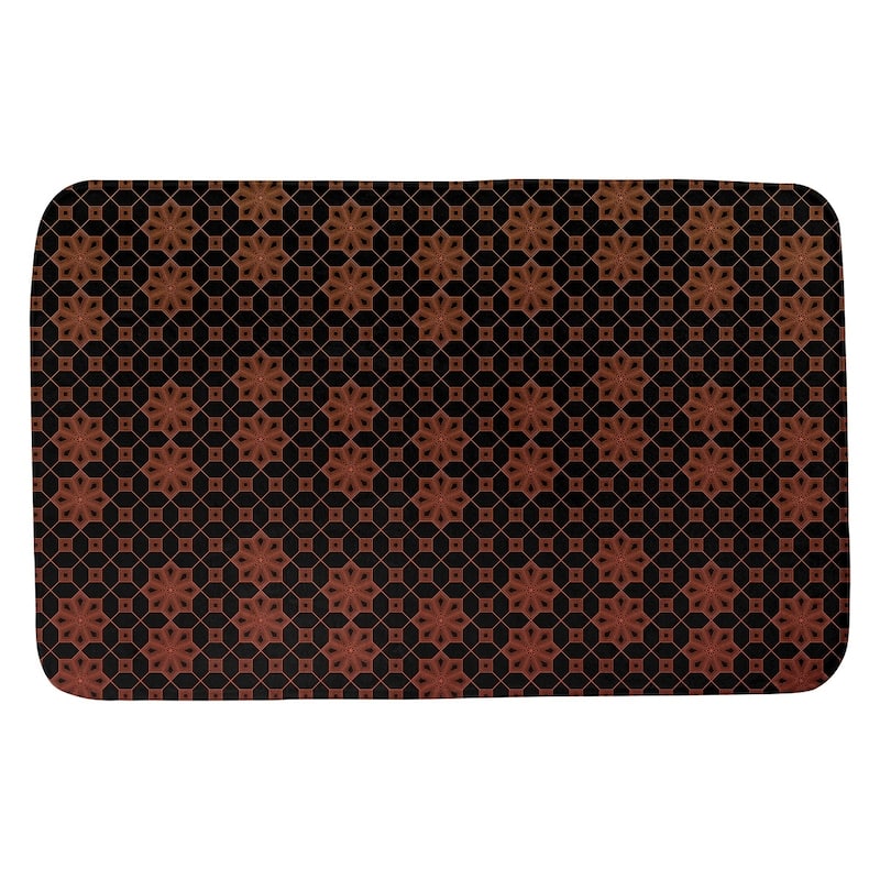 Ombre Lattice Bath Mat - 17 x 24 - Orange & Red