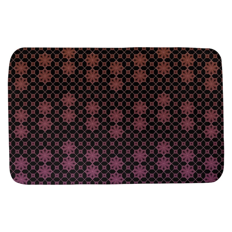 Ombre Lattice Bath Mat - 21 x 34 - Orange & Purple