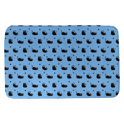 Cat Pattern Bath Mat