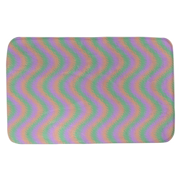 Wavy Stripes Bath Mat Overstock 28426455