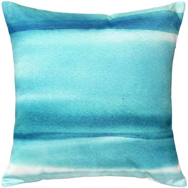 Karalina Lost Horizon Blue 20x20 Throw Pillow with Polyfill Insert - Accent - Polyester - Blue - Single