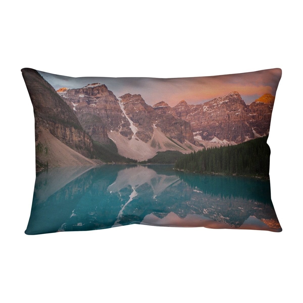 Valley And Mountains At Sunset Outdoor Lumbar Pillow On Sale Overstock 28426625